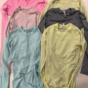 Lululemon Swiftly Tech Long Sleeve, Hip Length, Petal Pink